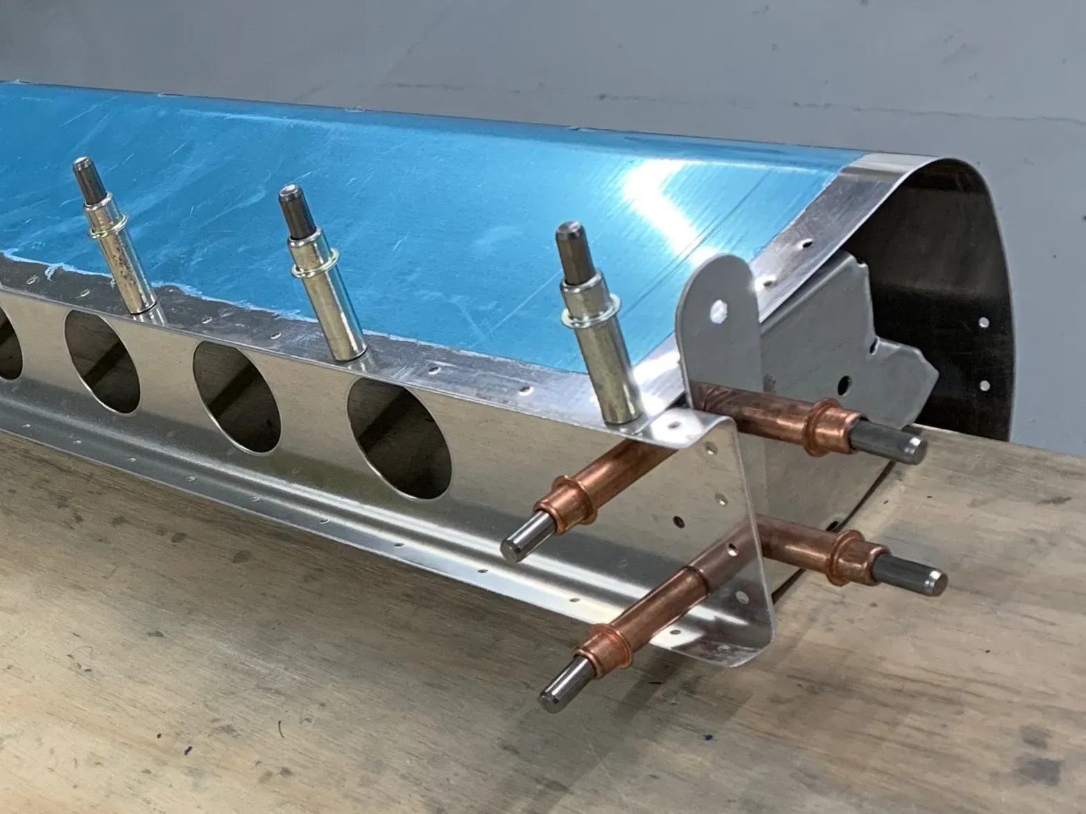 22-05 Drilling the Aileron Counterbalance