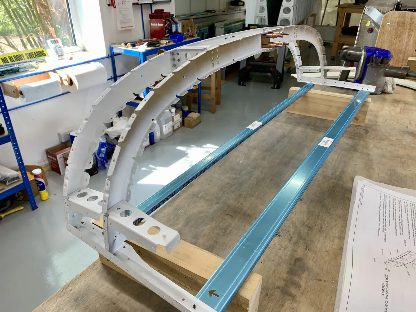 38-16 to 17 Riveting the Canopy Assembly & Frame Close Out