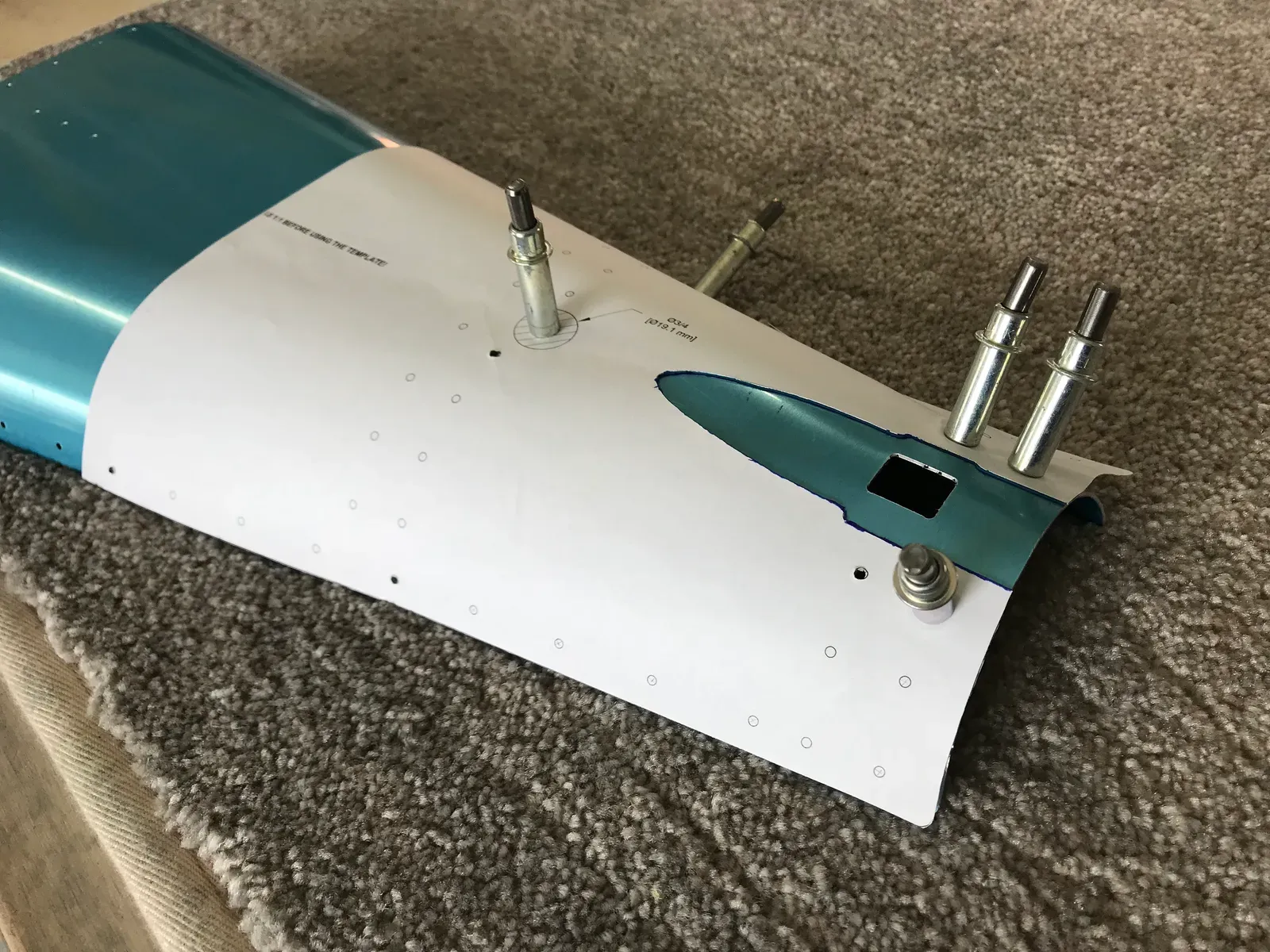 Aft Lower Skin, Dimpling & Priming Sides 10-14 to 16